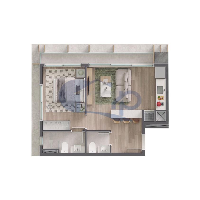 Apartamento, 1 quarto, 46 m² - Foto 13