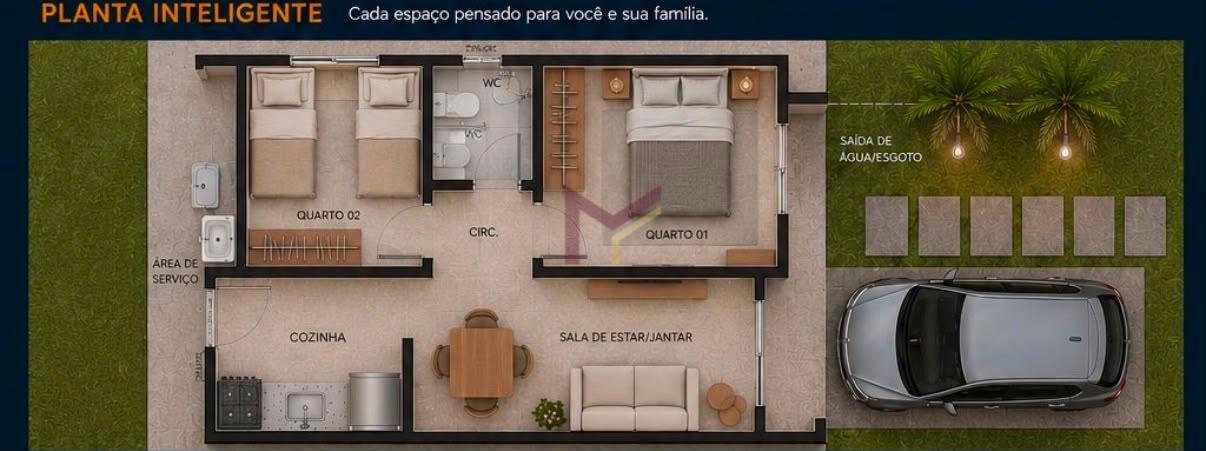 Casa, 2 quartos - Foto 19