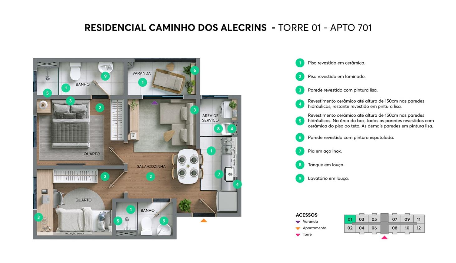 Apartamento, 2 quartos, 43 m² - Foto 19