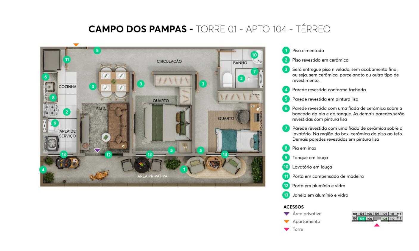 Apartamento, 2 quartos, 38 m² - Foto 6