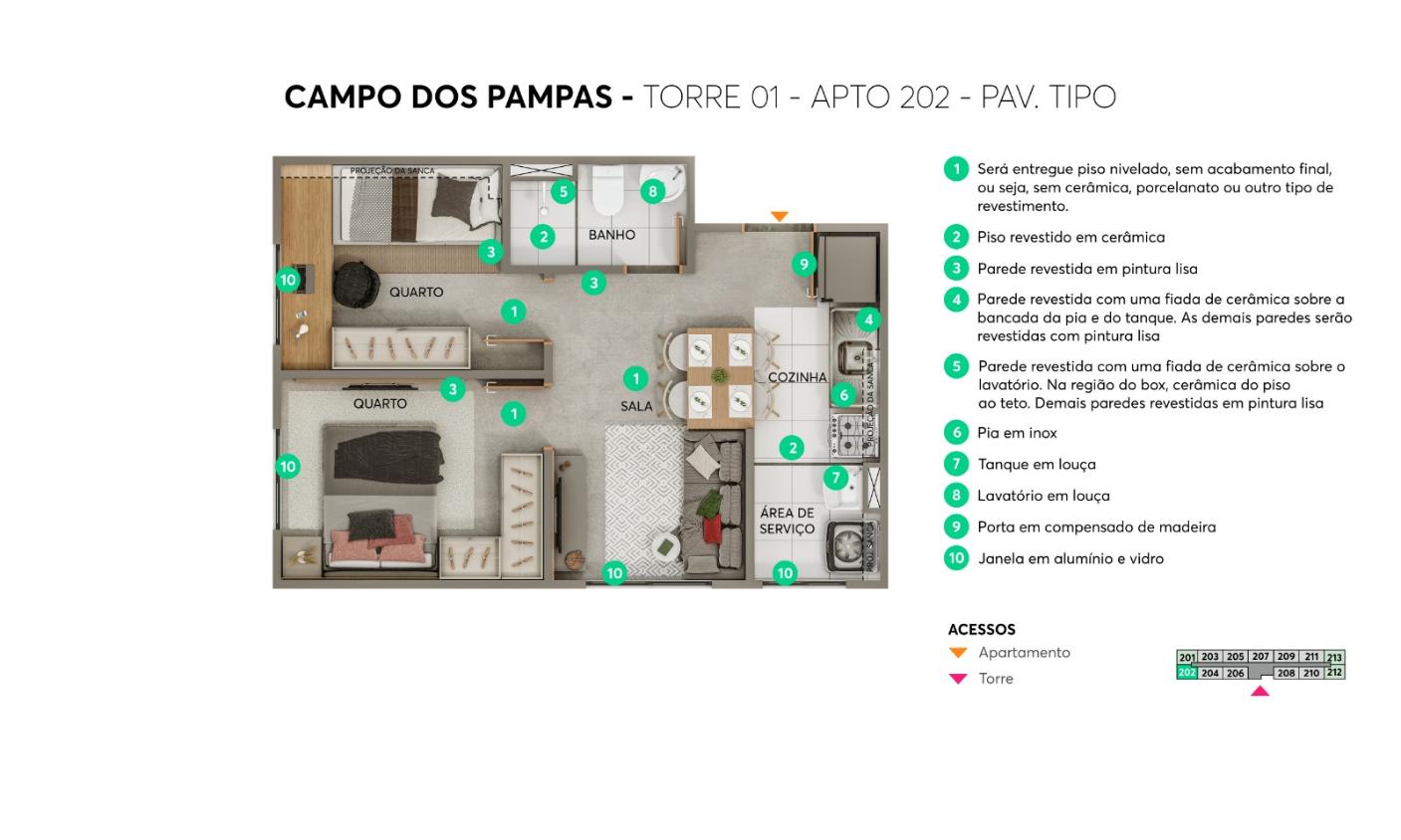 Apartamento, 2 quartos, 38 m² - Foto 7